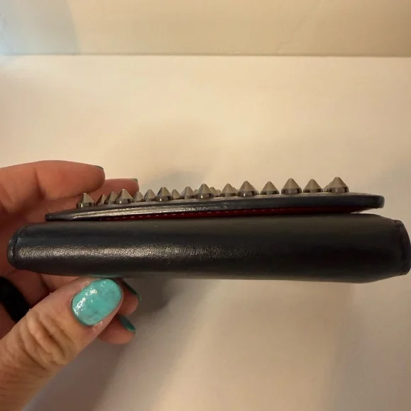 SOLD Christian Louboutin Red Leather Wallet - Picture 2 of 9